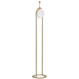 Lampada da Terra Bianco oro Necessaria 1 Lampadina Attacco e27, Interruttore Pedaliera - Fami