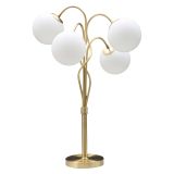 Lampada da Terra Bianco oro Necessarie 4 Lampadine Attacco e14, Interruttore Manuale - Antigu
