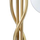 Lampada da Terra Bianco oro Necessarie 4 Lampadine Attacco e14, Interruttore Pedaliera - Famani