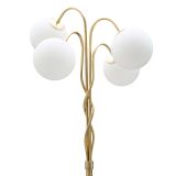 Lampada da Terra Bianco oro Necessarie 4 Lampadine Attacco e14, Interruttore Pedaliera - Famani