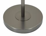 Lampada da terra Bistrita, Luce da terra, Lampada da pavimento, Lampada a stelo, 43x43 h163 cm, Bianco e Grigio