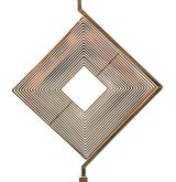 Lampada da terra Inchiostro, 40x40 h161 cm, Bianco e Oro