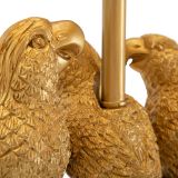 Lampada da Terra Nero oro Necessaria 1 Lampadina Attacco e27, Paralume - Dariha
