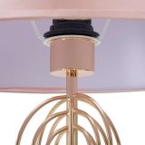 Lampada da Terra Rosa oro Necessaria 1 Lampadina Paralume, Attacco e27 - Abha