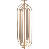 Lampada da Terra Rosa oro Necessaria 1 Lampadina Paralume, Attacco e27 - Abha