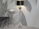 Lampada da terra Stiviere, 40x40 h160 cm, Verde e Grigio