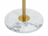 Lampada da terra Tano, 41x41 h173 cm, Bianco e Oro