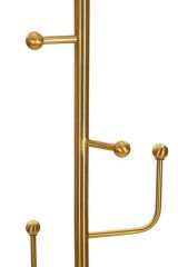 Lampada da terra Tano, 41x41 h173 cm, Bianco e Oro