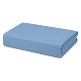 Lenzuolo Singolo Azzurro 100% Cotone Egiziano, Lenzuolo Sotto con Angolo da 27 cm - Diletto Luxury