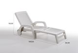 Lettino prendisole Abbie, 190x46h70 cm, Bianco