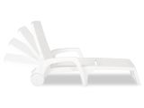 Lettino prendisole Abbie, 190x46h70 cm, Bianco