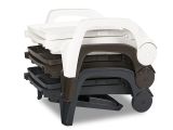 Lettino prendisole Abbie, 190x46h70 cm, Marrone