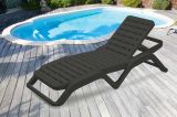 Lettino prendisole Anis, 192x72h100 cm, Antracite