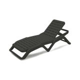 Lettino prendisole Anis, 192x72h100 cm, Antracite