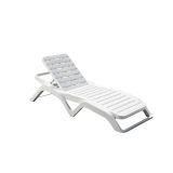 Lettino prendisole Anis, 192x72h100 cm, Bianco