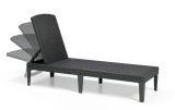 Lettino prendisole Glace, 188x58 h29 cm, Antracite