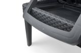 Lettino prendisole Marsicana, Sdraio da giardino, Letto pieghevole outdoor, Sedia reclinabile, 188x58 h29 cm, Antracite