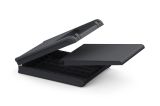 Lettino Prendisole Nero Antracite Finitura Quadrettata Peso Supportato 110 kg 58x188x29h cm, Schienale Regolabile - Muccia