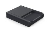 Lettino Prendisole Nero Antracite Finitura Quadrettata Peso Supportato 110 kg 58x188x29h cm, Schienale Regolabile - Shawinigan