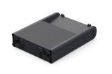 Lettino Prendisole Nero Antracite Finitura Quadrettata Peso Supportato 110 kg 58x188x29h cm, Schienale Regolabile - Shawinigan