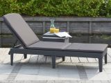 Lettino prendisole schienale regolabile 187x58cm antracite e grigio - Glace