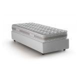 Letto 1 piazza con contenitore bianco 95x205cm chic - Agenta