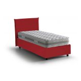Letto 1 piazza con contenitore rosso 95x205 - Astor