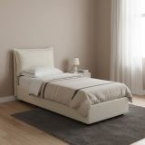 Letto 1 piazza contenitore beige 95x205cm comfort - Aphrodite
