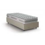 Letto 1 piazza contenitore beige 95x205cm comodo - Agenta