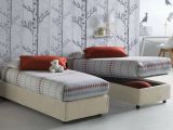 Letto 1 piazza contenitore beige 95x205cm comodo - Agenta