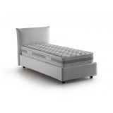 Letto 1 piazza contenitore bianco 110x215cm sfoderabile - Azeglio
