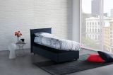 Letto 1 piazza contenitore blu 95x205cm adatto per materasso 190x80 cm - Astor