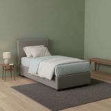 Letto 1 piazza contenitore grigio 95x205cm adatto per materasso 190x80 cm - Aquilla