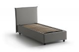 Letto 1 piazza contenitore grigio 95x205cm adatto per materasso 190x80 cm - Aquilla