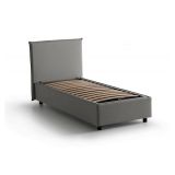 Letto 1 piazza contenitore grigio 95x205cm moderno - Acuila