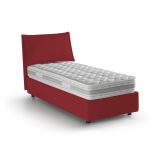 Letto 1 piazza contenitore rosso 105x215cm sfoderabile - Arzon