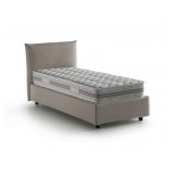 Letto 1 piazza contenitore tortora 110x215cm sfoderabile - Azeglio