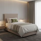 Letto 1 piazza contenitore tortora 95x205cm moderno - Acuila