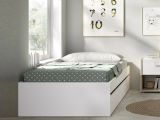 Letto 1 piazza moderno bianco 194x95cm adatto per materasso 90x190 cm - Aka