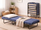 Letto 1 piazza pieghevole 200x80cm blu - Citrino