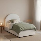 Letto 1 posto con contenitore bianco 95x205 - Egle