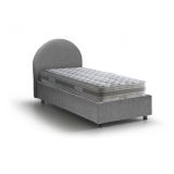 Letto 1 posto con contenitore grigio 95x205 - Egle