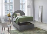 Letto 1 posto con contenitore grigio 95x205 - Egle