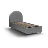 Letto 1 posto contenitore grigio 95x205cm comodo - Amantea