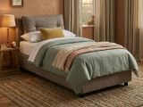 Letto 1 posto contenitore tortora 95x205cm comodo - Sabazia