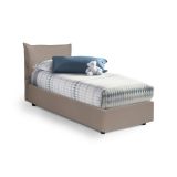 Letto 1 posto contenitore tortora 95x205cm robusto - Anathema