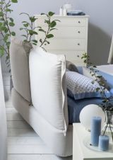 Letto 2 piazze con contenitore beige 180x220cm - Adi