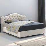 Letto 2 piazze con contenitore beige 190x220cm - Alfer