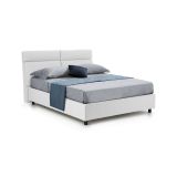 Letto 2 piazze con contenitore bianco 177x226cm - Annus