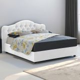 Letto 2 piazze con contenitore bianco 190x220cm - Alfer
